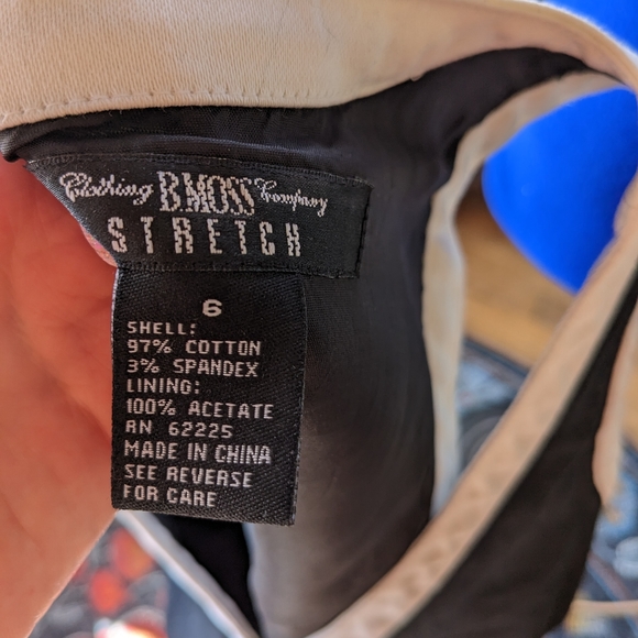 B moss black dress lined size 6 - Picture 2 of 4